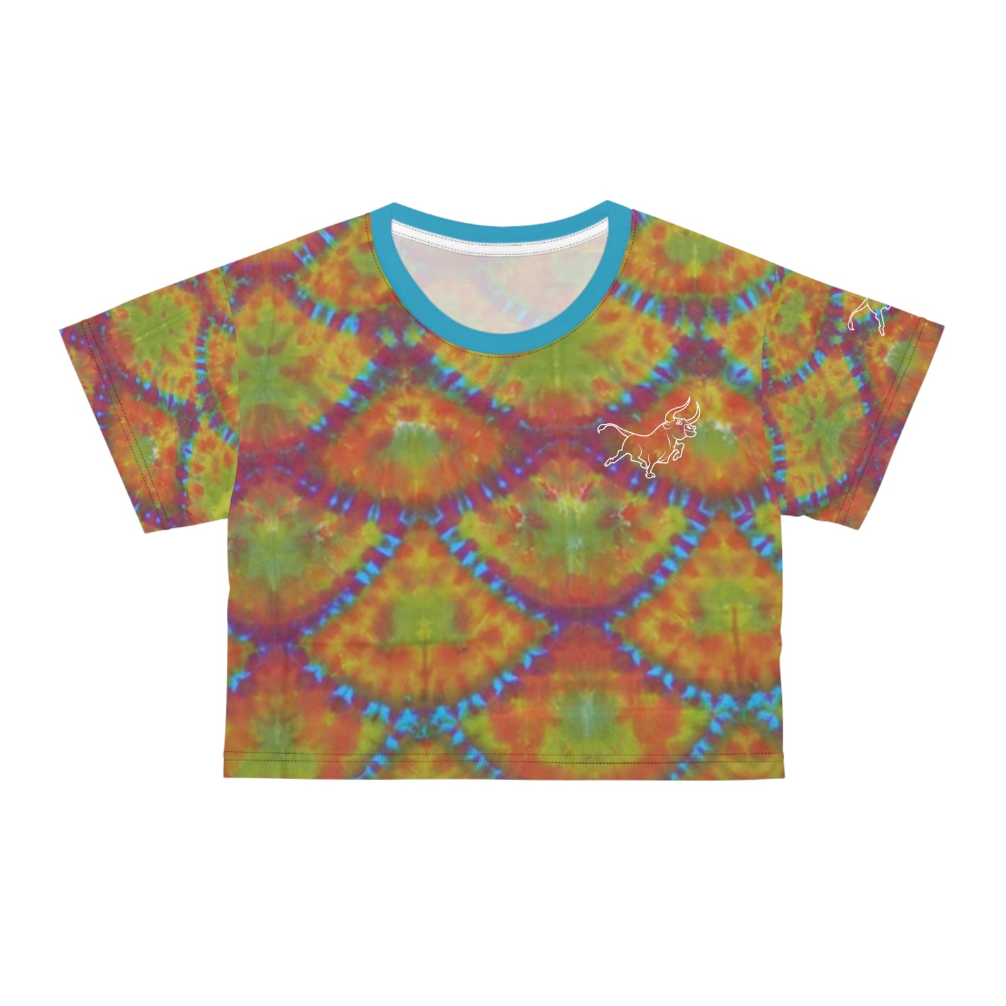 DAB Peacock Summer - Crop Tee (AOP)