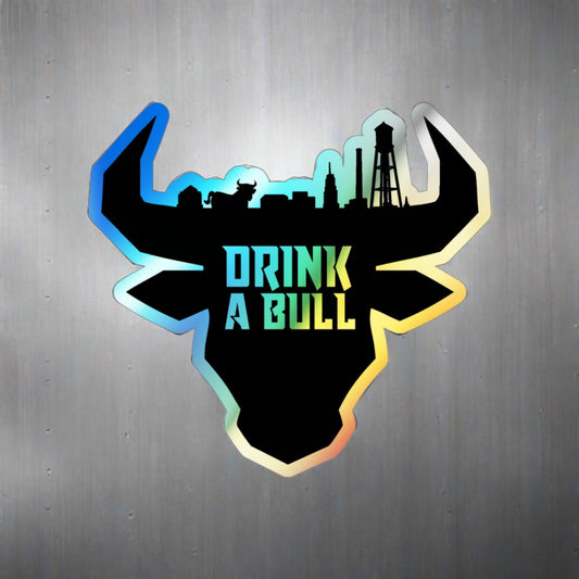 DAB - Bull Durham Silhouette - Holographic Die-cut Stickers