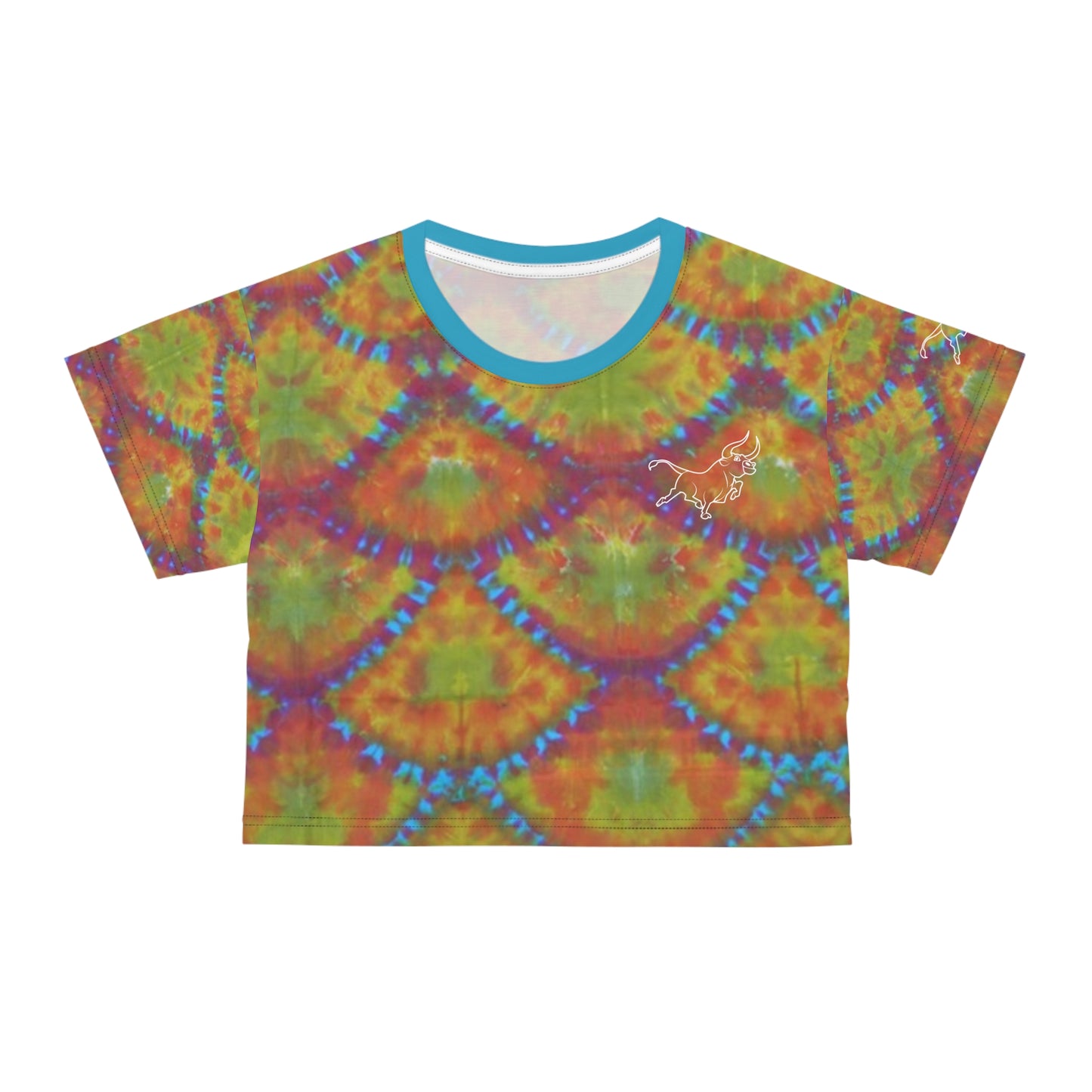 DAB Peacock Summer - Crop Tee (AOP)