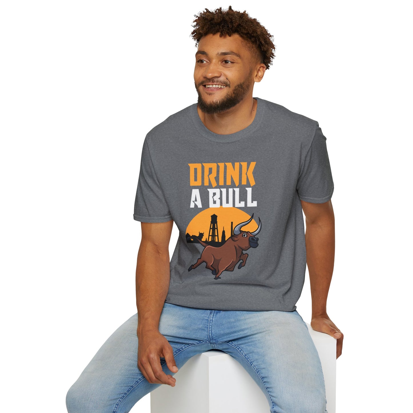 Drink a Bull Durham Skyline - Fun Casual Apparel for Wine Lovers