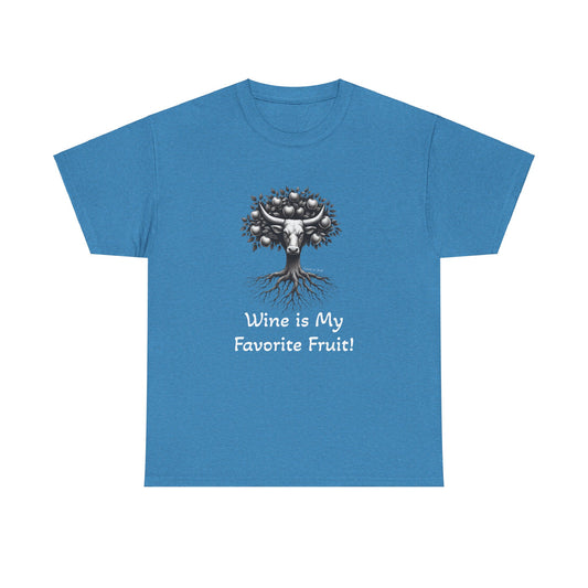 DAB - Wine is my Favorite Fruit - Unisex Front Graphic T-Shirt