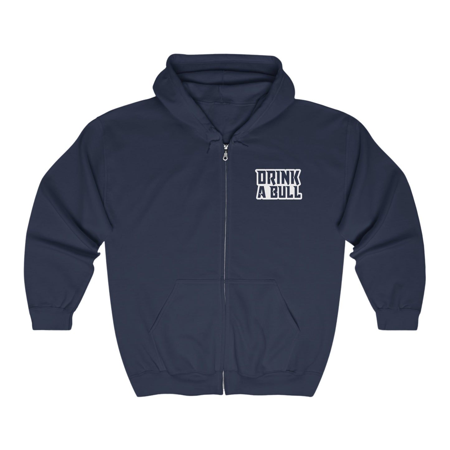 DAB - Bull Durham Silhouette - Full Zip Hooded Sweatshirt